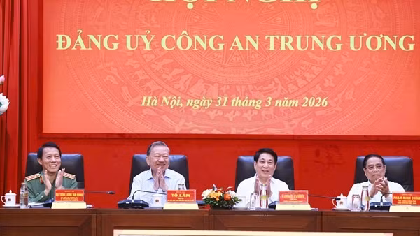 Tổng Bí thư Tô Lâm dự Hội nghị Đảng uỷ Công an Trung ương Quý 1/2026
