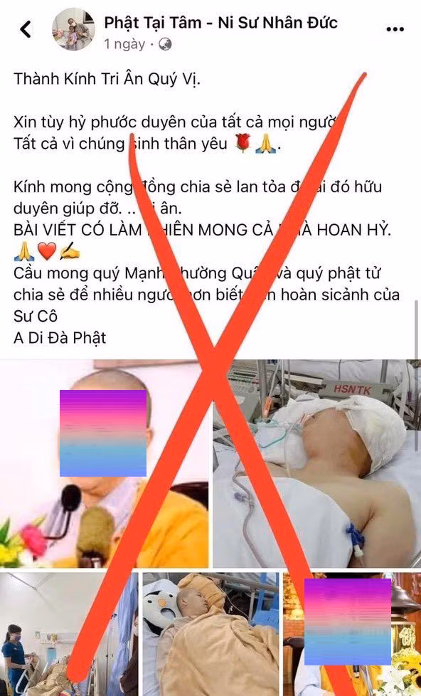 Thông báo kêu gọi đóng góp tiền xây chùa, giúp đỡ chủ trì chùa bị bệnh…là giả mạo -0