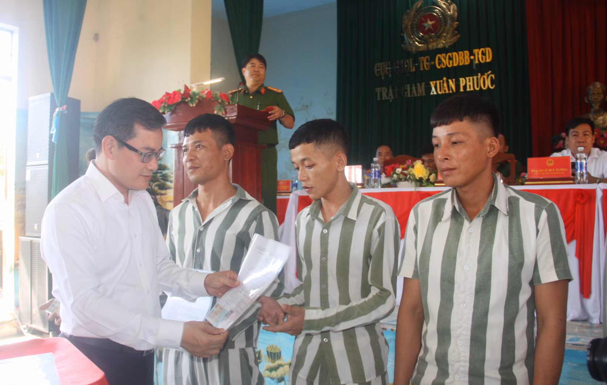  44 phạm nhân ở Trại giam Xuân Phước được đặc xá -0