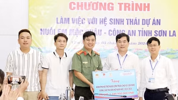 Dự án “Nuôi em Mộc Châu” hỗ trợ trên 1,3 tỷ đồng nuôi cơm trưa
