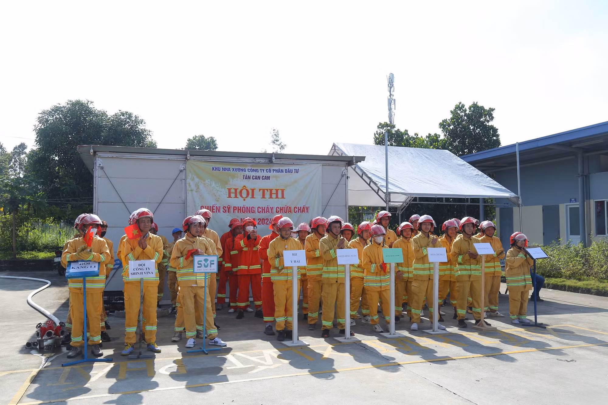 Hàng trăm người lao động tham gia hội thi PCCC và CNCH -0