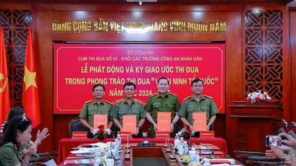Cụm thi đua số 2, khối các trường CAND ký kết giao ước thi đua
