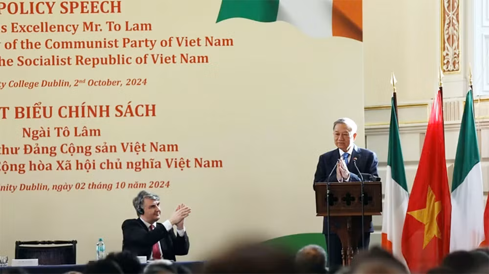 Tổng Bí thư, Chủ tịch nước Tô Lâm thăm Trường Đại học Trinity Dublin của Ireland -2