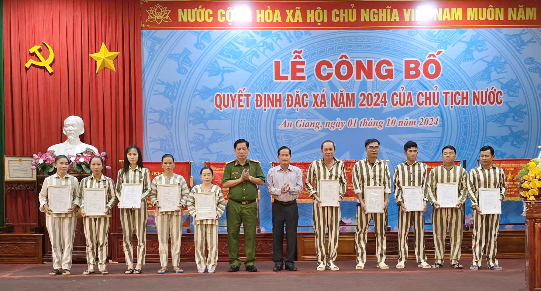 Các trại giam, cơ sở giam giữ vùng Tây Nam Bộ công bố quyết định đặc xá -0