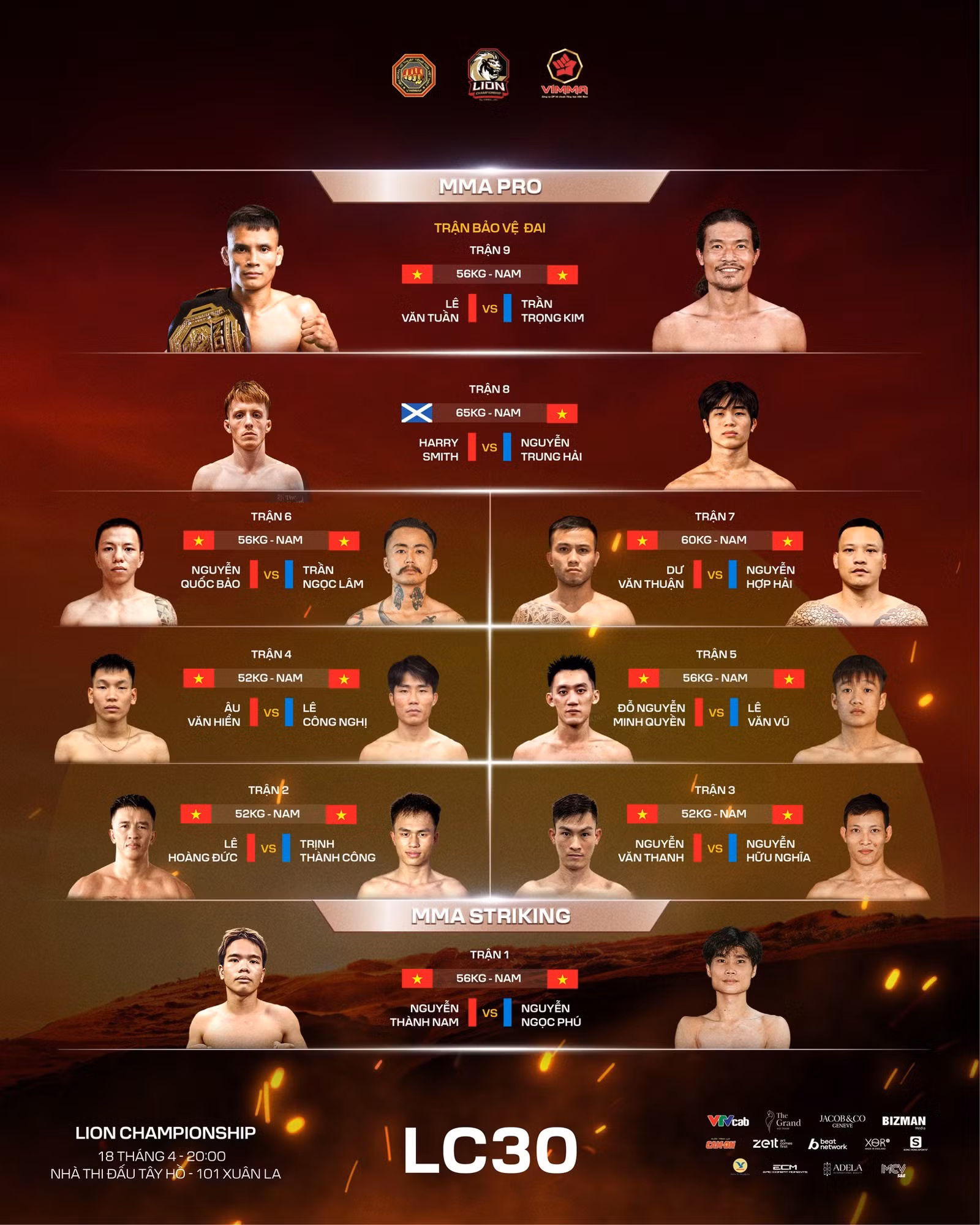LION Championship 30: Lê Văn Tuấn trước thử thách bảo vệ đai hạng 56kg -0