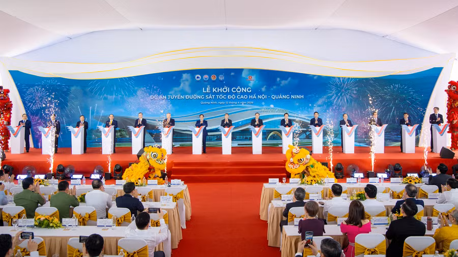 Thủ tướng Chính phủ Lê Minh Hưng dự lễ khởi công dự án tuyến đường sắt tốc độ cao Hà Nội-Quảng Ninh -0