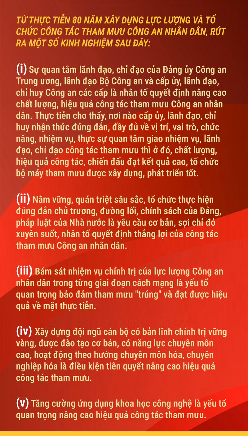 Phát huy truyền thống vẻ vang, lực lượng tham mưu Công an nhân dân phấn đấu hoàn thành xuất sắc nhiệm vụ -0
