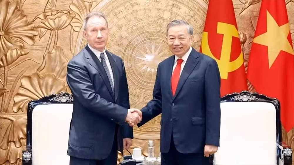 Tổng Bí thư, Chủ tịch nước tiếp Giám đốc Cơ quan Vệ binh Quốc gia Liên bang Nga -0