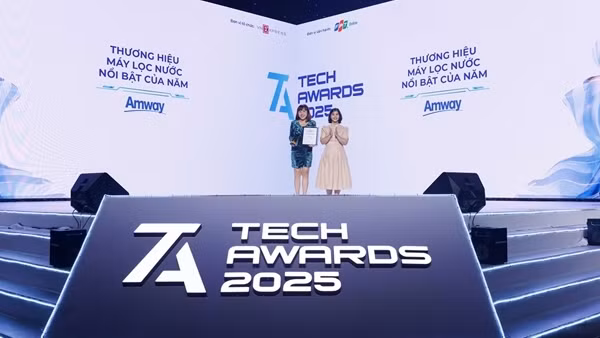 Amway lập cú “hattrick” với giải “Thương hiệu máy lọc nước nổi bật của năm” tại Tech Awards 2025