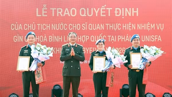 Bộ Công an cử thêm các sĩ quan thực hiện nhiệm vụ tại phái bộ UNISFA