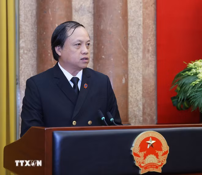 Trao quyết định bổ nhiệm hai Phó Chánh án Tòa án Nhân dân Tối cao -0