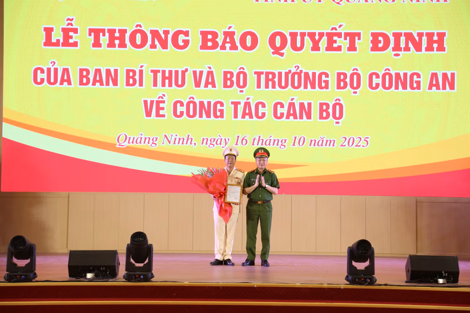 Giám đốc Công an tỉnh Quảng Ninh nhận công tác, giữ chức Uỷ viên Uỷ ban kiểm tran Trung ương -0