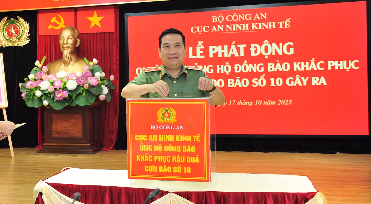 Cục An ninh kinh tế phát động quyên góp ủng hộ đồng bào bị thiệt hại nặng nề bởi thiên tai -6