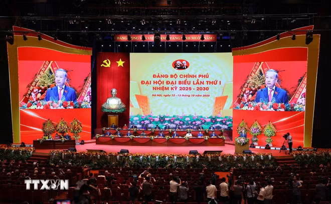 Phát biểu của Tổng Bí thư Tô Lâm tại Đại hội Đảng bộ Chính phủ lần thứ nhất -0