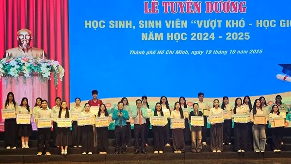 Hơn 6 nghìn học sinh, sinh viên được trao học bổng, khen thưởng từ Quỹ Khuyến học 28/10