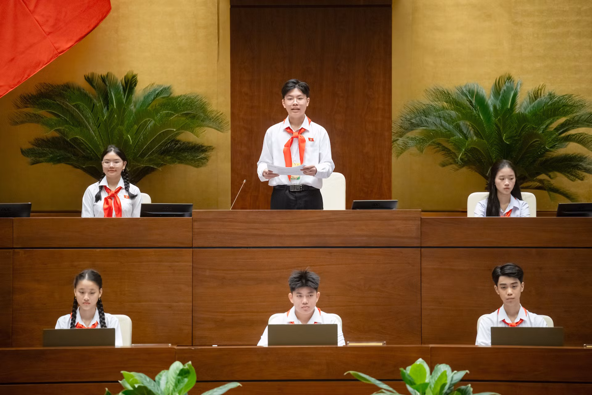 Chủ tịch Quốc hội Trần Thanh Mẫn dự Phiên họp giả định “Quốc hội trẻ em” lần thứ II -0