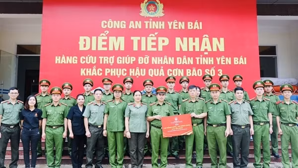 Học viện CSND đồng hành cùng doanh nghiệp ủng hộ 4,5 tỷ đồng khắc phục hậu quả bão số 3
