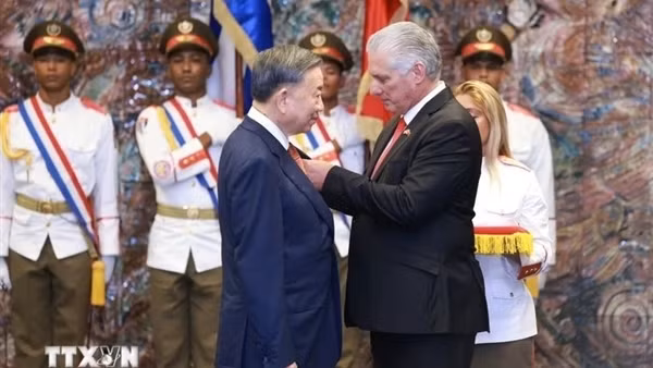 Cuba trao tặng Huân chương Jose Marti cho Tổng Bí thư, Chủ tịch nước Tô Lâm