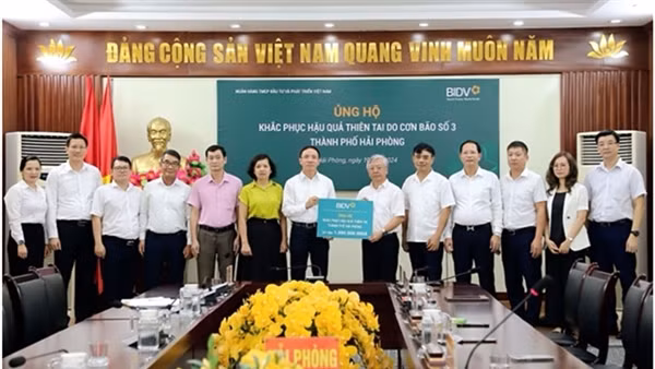 BIDV giảm lãi suất cho vay hỗ trợ khách hàng bị thiệt hại bởi cơn bão số 3