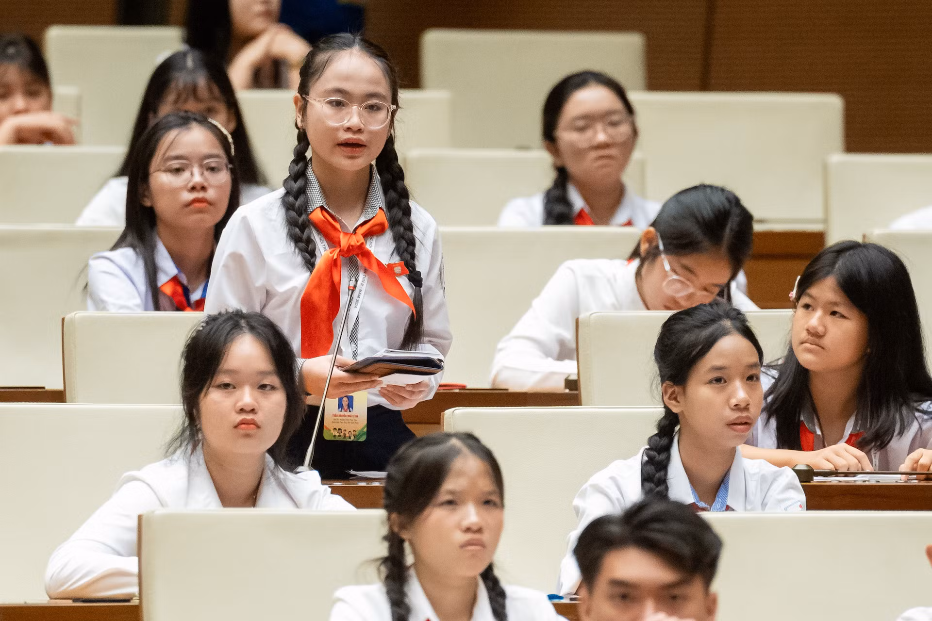 Chủ tịch Quốc hội Trần Thanh Mẫn dự Phiên họp giả định “Quốc hội trẻ em” lần thứ II -0