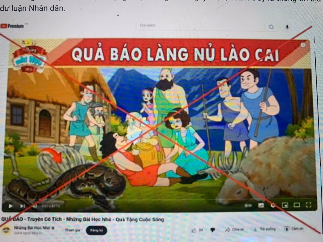 Xử phạt công ty đăng tải thông tin “Quả báo làng Nủ Lào Cai” -0