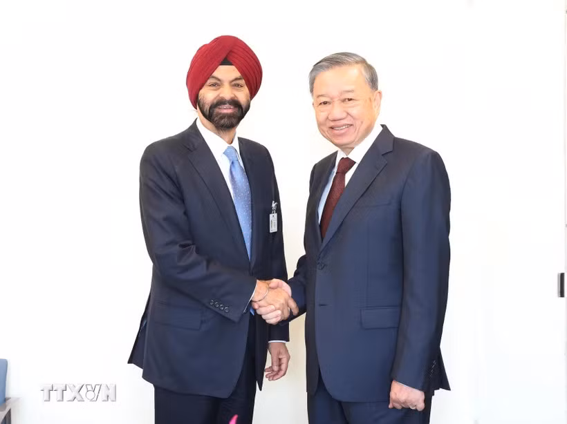 Tổng Bí thư, Chủ tịch nước Tô Lâm tiếp Chủ tịch Ngân hàng Thế giới Ajay Banga -0