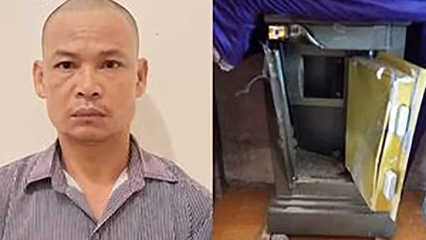 Kẻ phá két sắt trộm vàng bị bắt sau 7h gây án