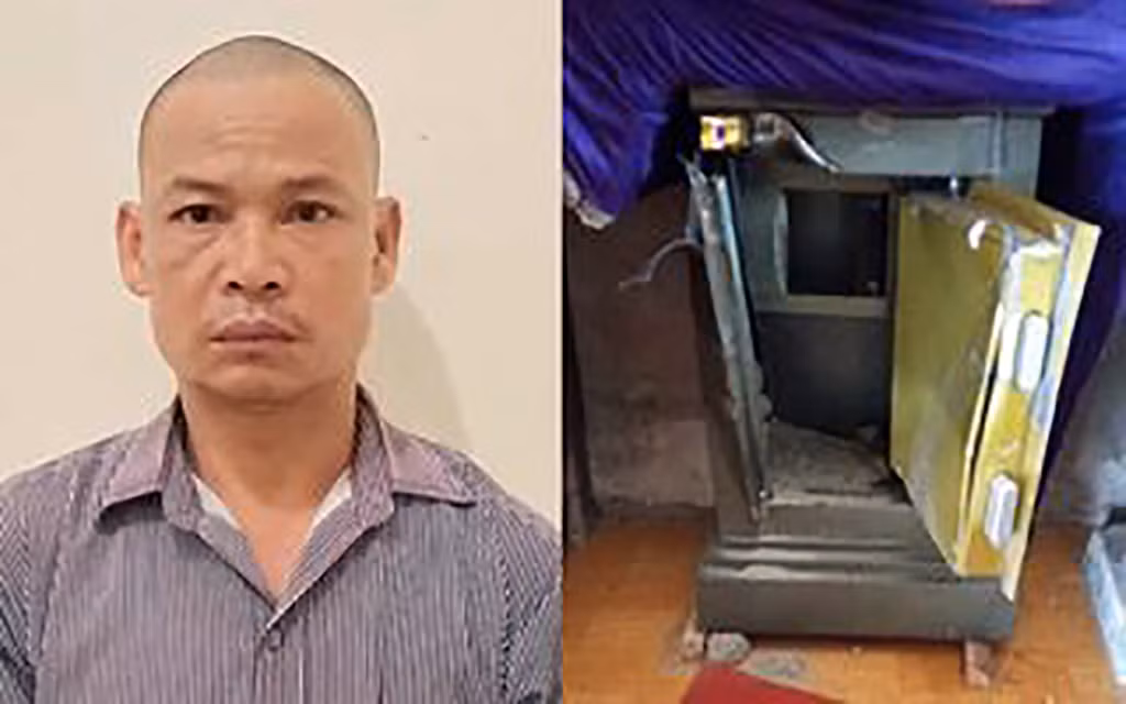 Tên trộm phá két sắt trộm vàng bị bắt sau 7h gây án -0