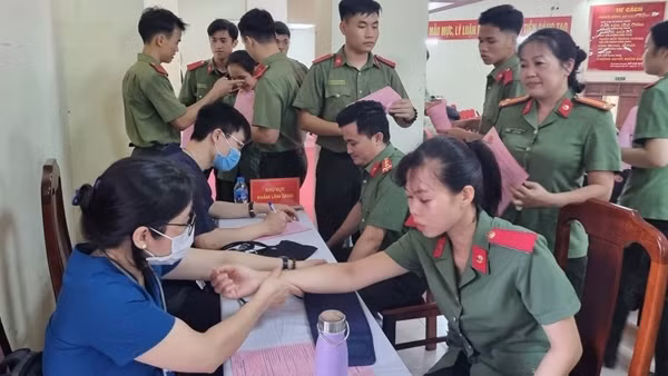 Học viện Chính trị CAND tổ chức chương trình hiến máu tình nguyện