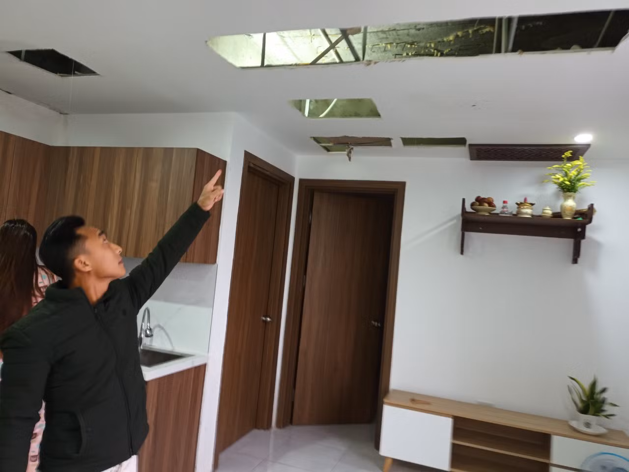 Sau phản ánh của Báo CAND, chủ đầu tư chung cư Aranya khắc phục thấm dột -0