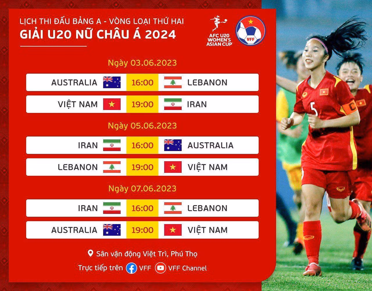 Tuyển U20 nữ Việt Nam sẵn sàng cho cho vòng loại 2 châu Á -0