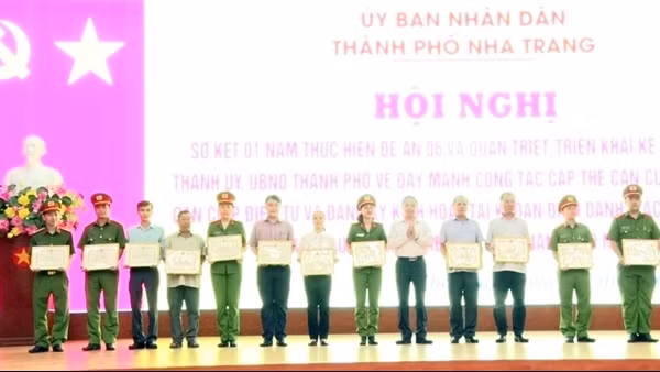 TP Nha Trang cấp CCCD đạt tỷ lệ hơn 97%