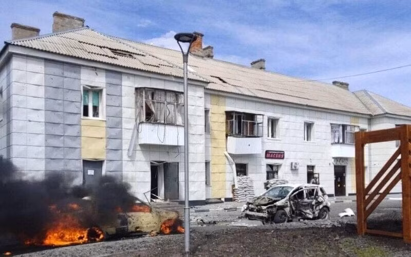 Vùng biên giới Nga hứng pháo kích dữ dội -0
