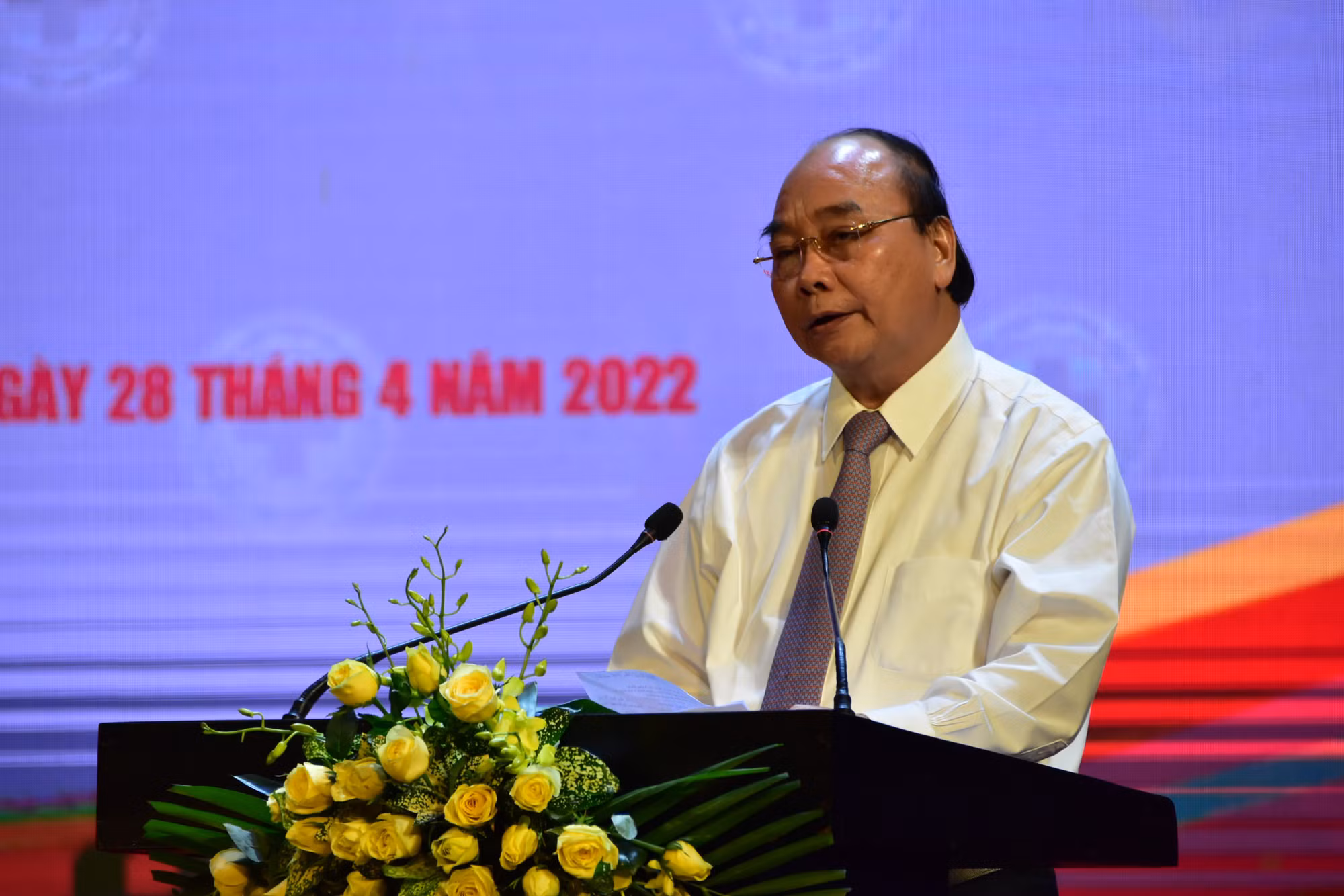 Chủ tịch nước Nguyễn Xuân Phúc dự lễ phát động Tháng Nhân đạo năm 2022 -0