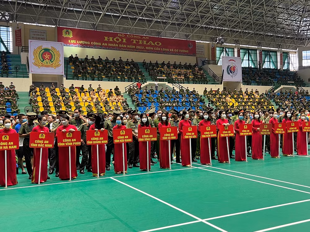 Gần 1.400 cán bộ, chiến sĩ tham gia Hội thao lực lượng CAND năm 2022 -0