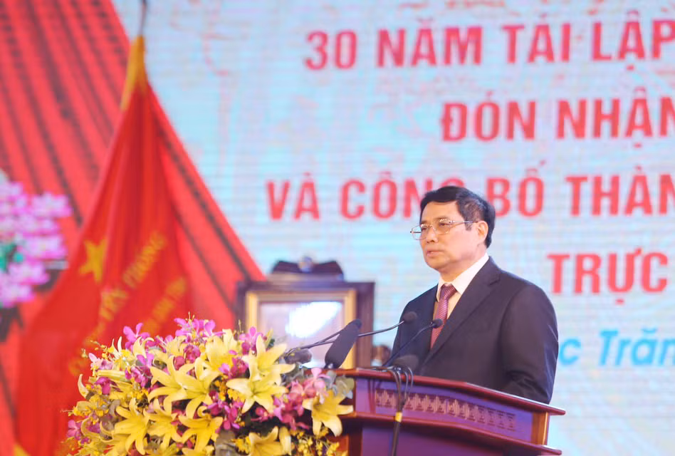 Thủ tướng Phạm Minh Chính dự lễ kỷ niệm 30 năm tái lập tỉnh Sóc Trăng -0