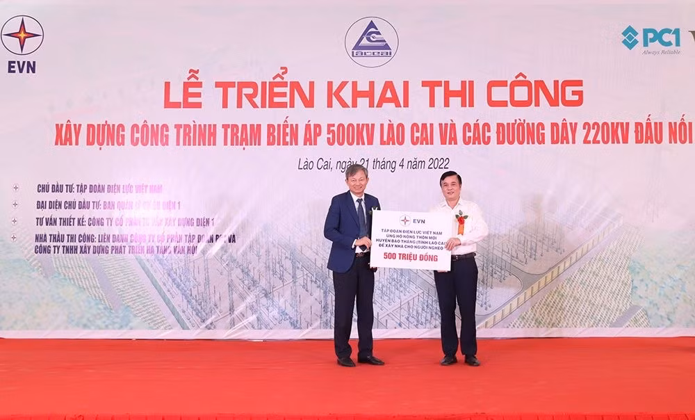 1.564 tỷ xây dựng Trạm biến áp 500kV Lào Cai và đấu nối -0