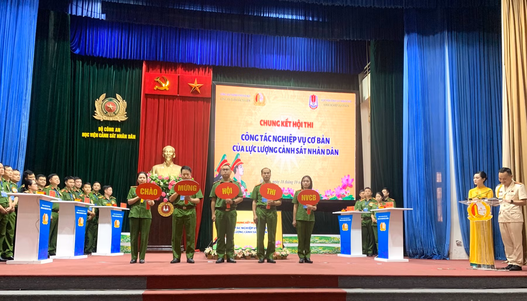 Sôi nổi vòng chung khảo Hội thi công tác nghiệp vụ cơ bản Công an quận Bắc Từ Liêm -0