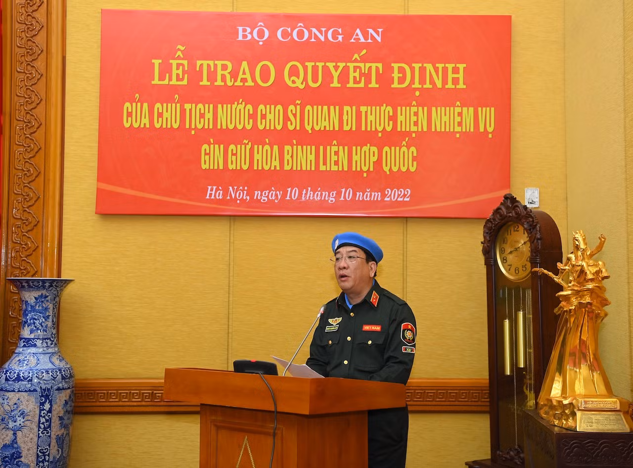 3 sĩ quan CAND tham gia hoạt động gìn giữ hoà bình Liên Hợp quốc tại Nam Sudan -0