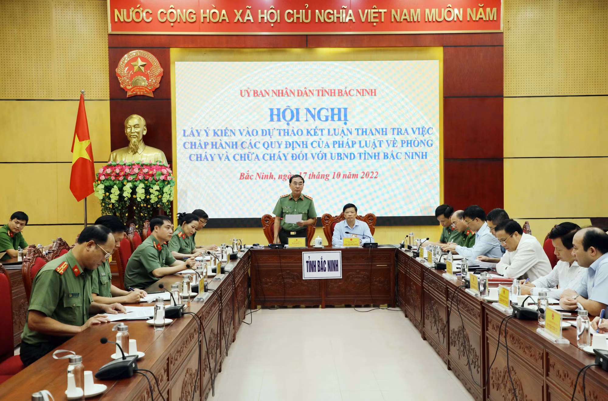 Lấy ý kiến Dự thảo Kết luận thanh tra việc chấp hành các quy định của pháp luật về PCCC tại Bắc Ninh -0