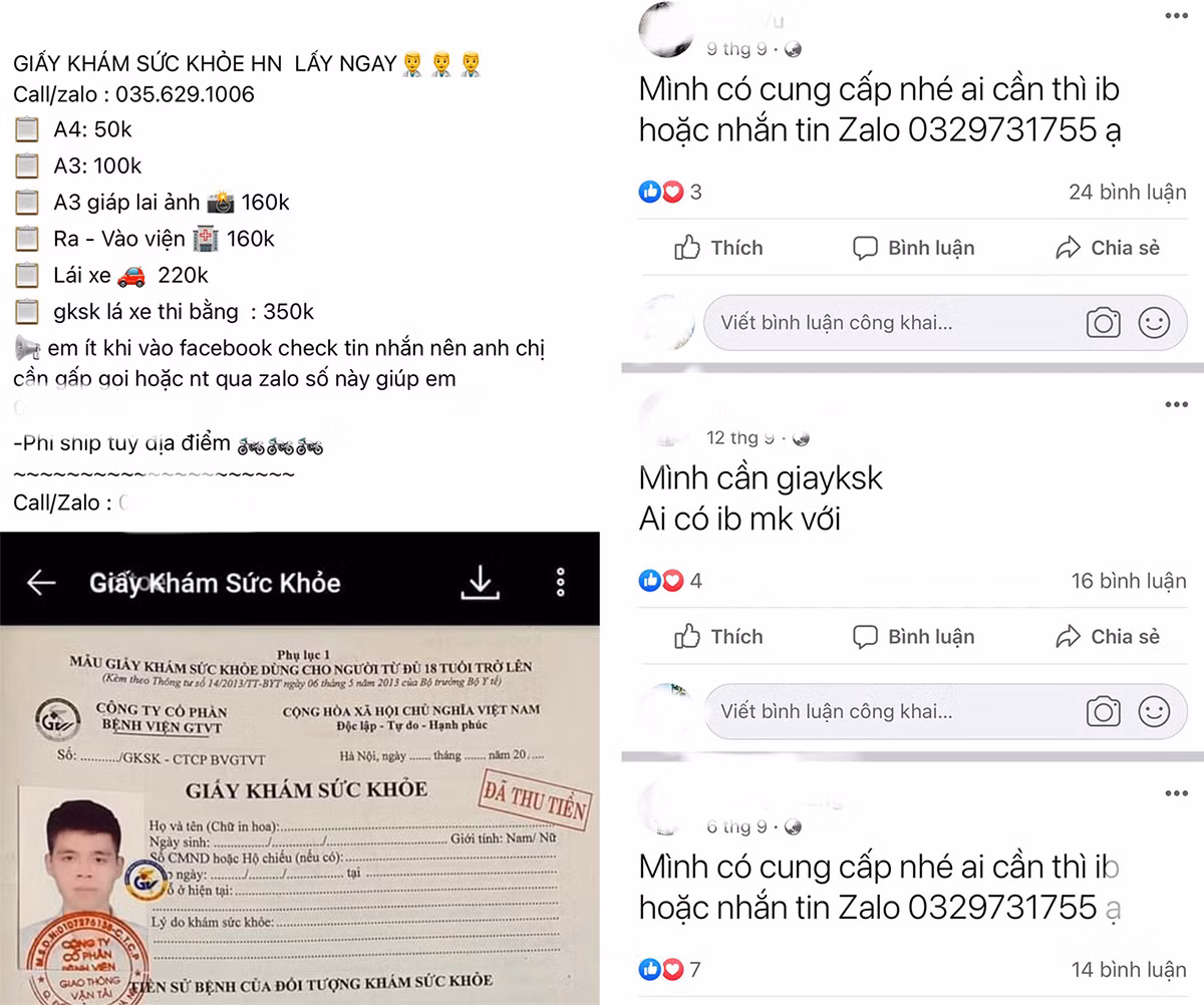 Tràn lan nạn giấy khám sức khỏe giả -0