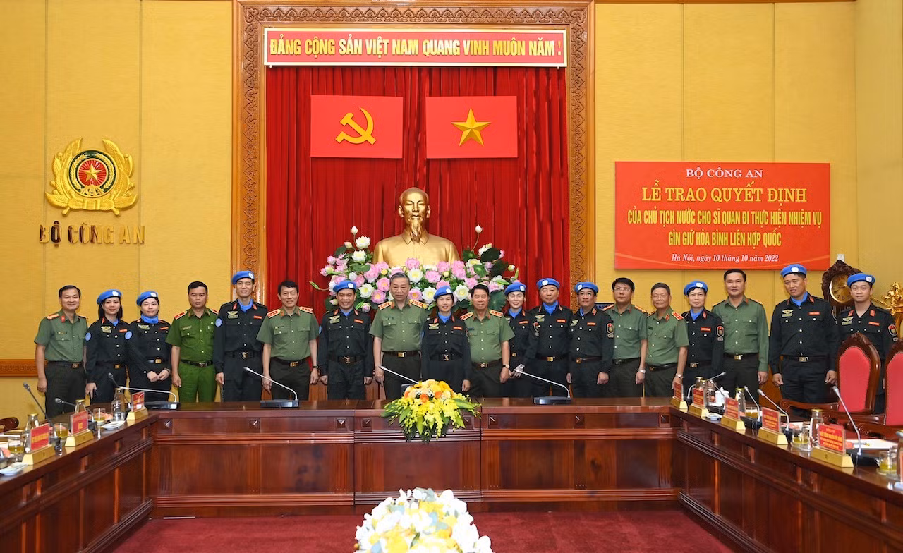 3 sĩ quan CAND tham gia hoạt động gìn giữ hoà bình Liên Hợp quốc tại Nam Sudan -0