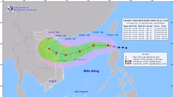 Bão Nesat vào biển Đông thành bão số 6, diễn biến phức tạp