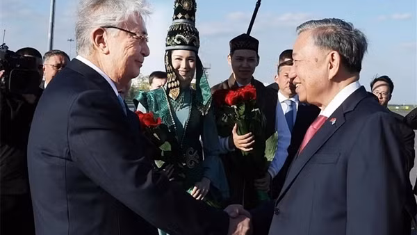 Tổng Bí thư Tô Lâm và Phu nhân bắt đầu thăm cấp Nhà nước Cộng hòa Kazakhstan