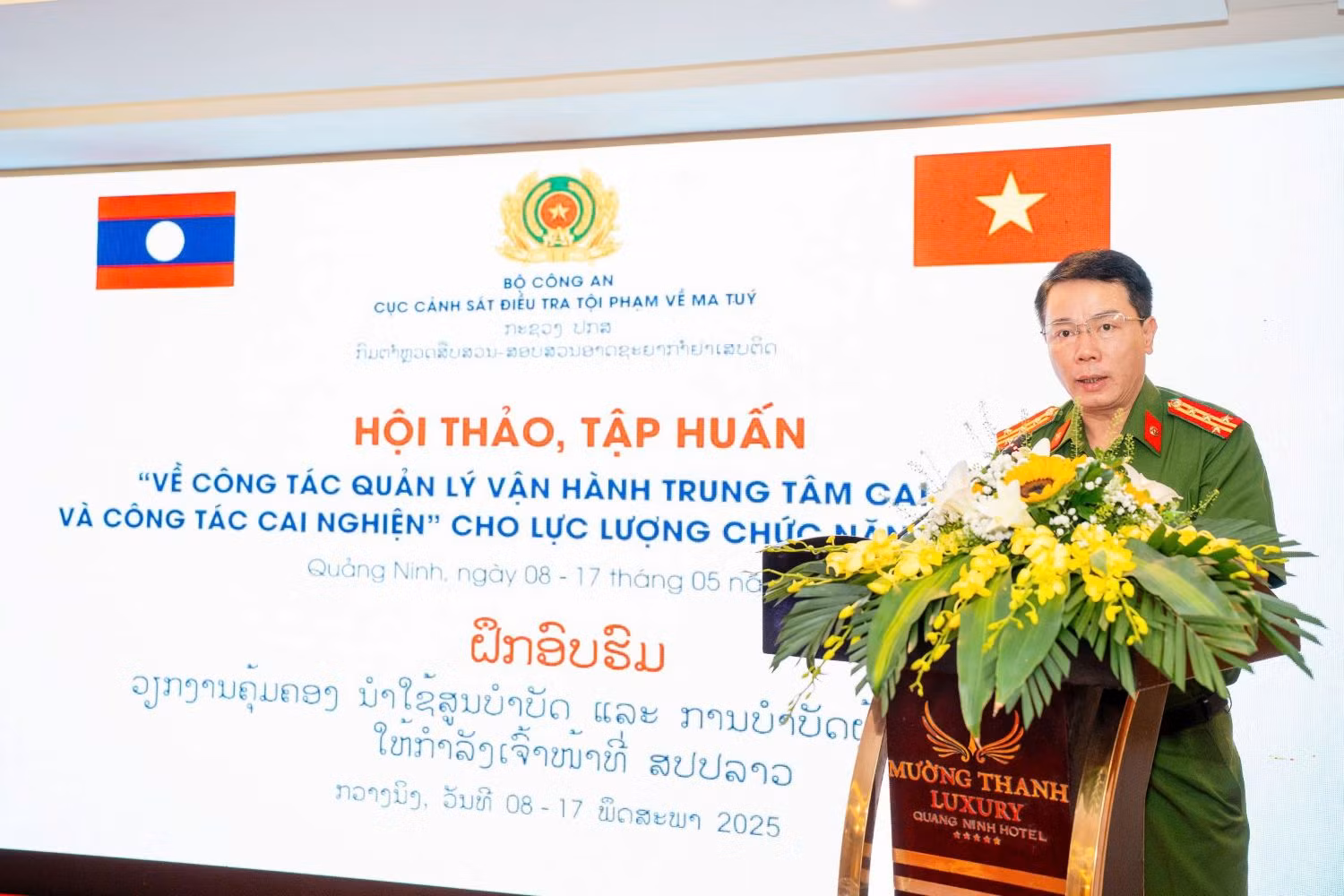 Hội thảo công tác quản lý, vận hành trung tâm cai nghiện cho lực lượng chức năng nước CHDCND Lào -0