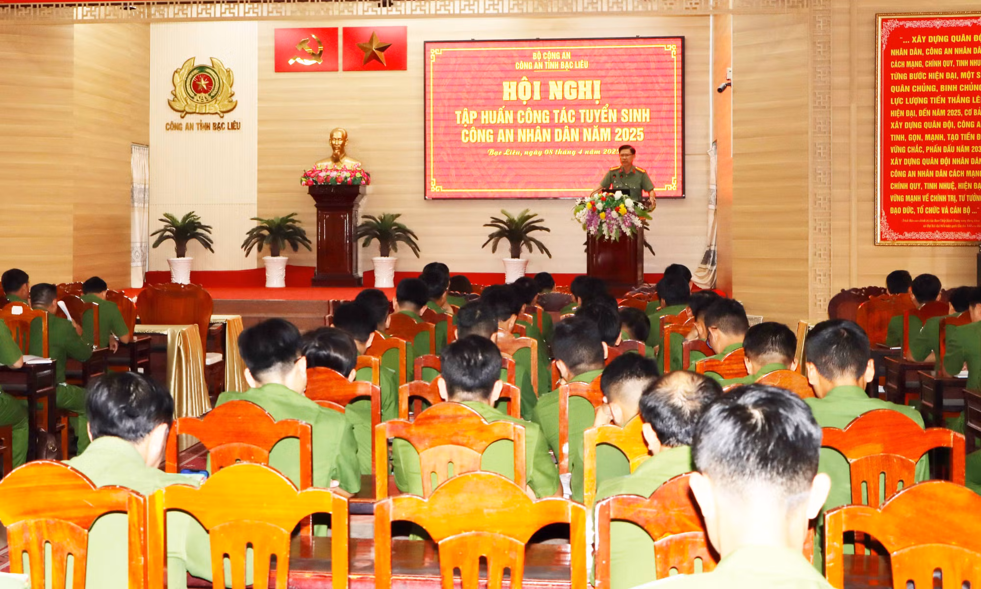 Công an Bạc Liêu nâng cao chất lượng công tác tuyển sinh CAND -0