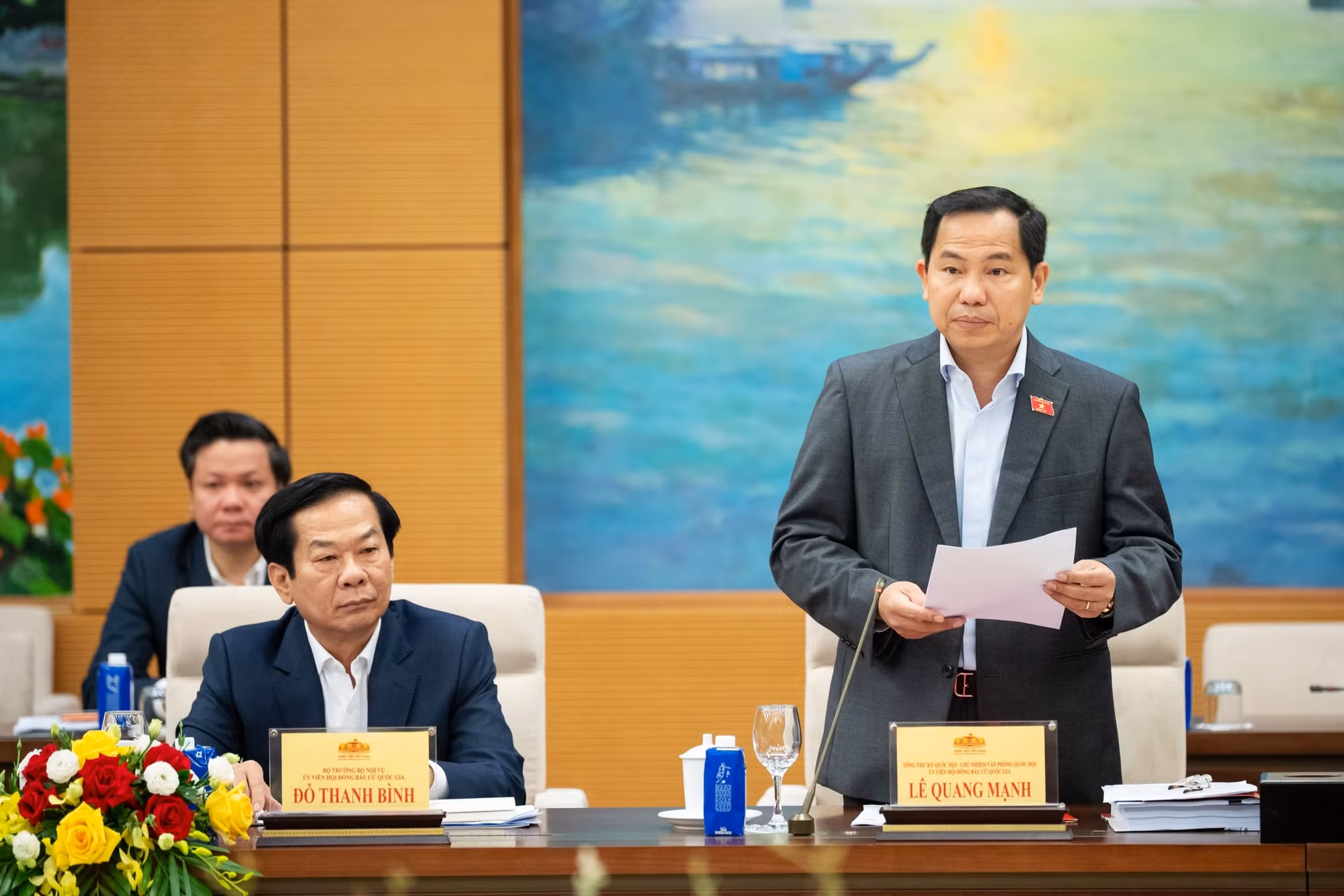 Chủ tịch Quốc hội Trần Thanh Mẫn chủ trì Hội nghị trực tuyến toàn quốc triển khai công tác bầu cử -1
