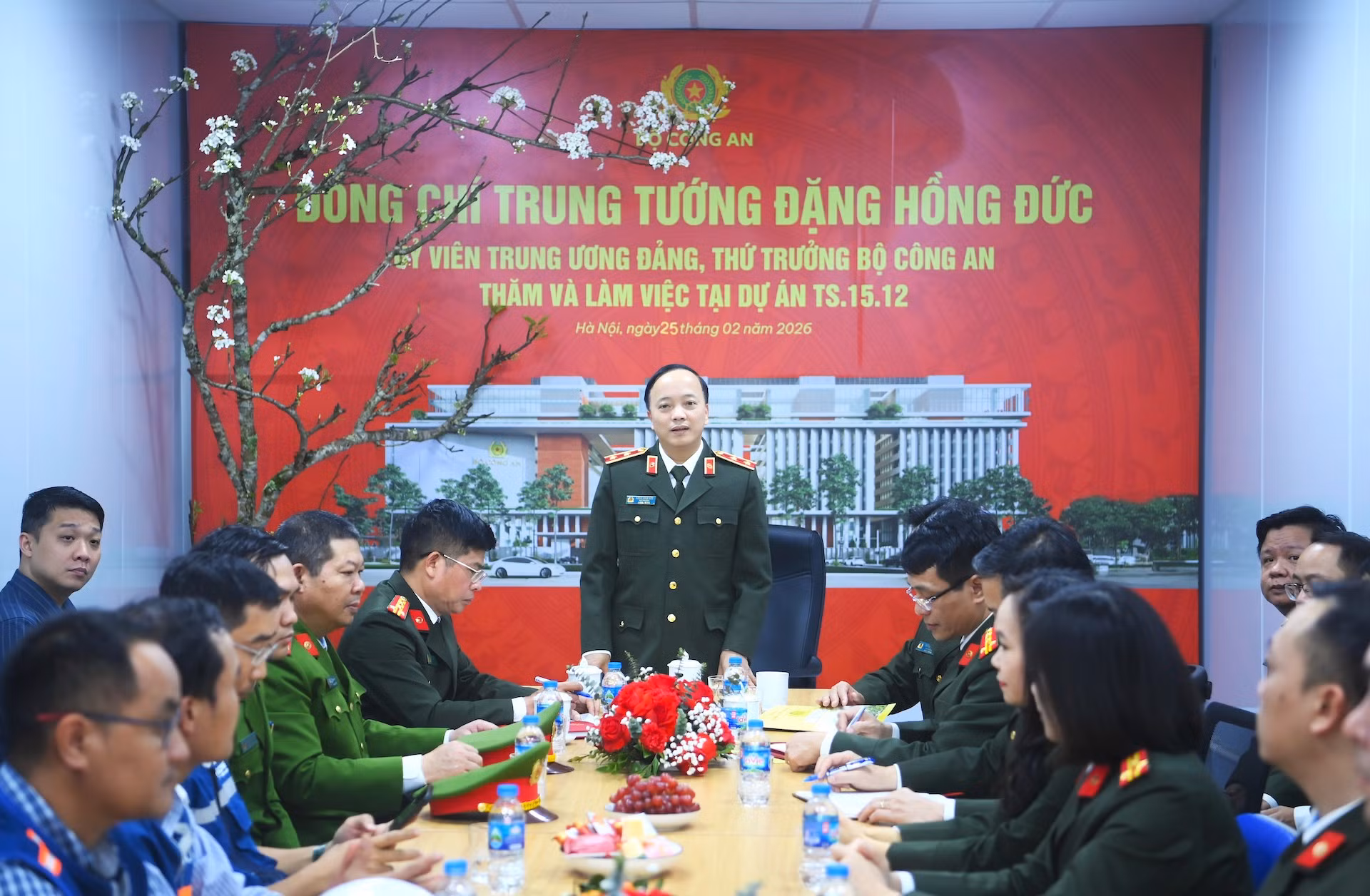 Thứ trưởng Đặng Hồng Đức kiểm tra tiến độ triển khai các dự án xây dựng của Bộ Công an -1