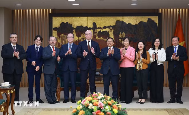 Thủ tướng Phạm Minh Chính tiếp Tổng Giám đốc Hãng thông tấn TASS của Liên bang Nga -0