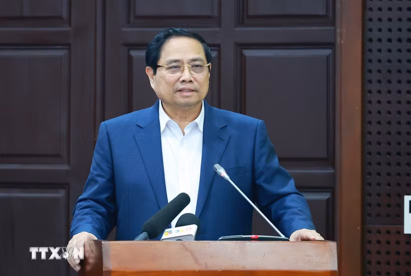 Thủ tướng Phạm Minh Chính làm việc với Ban Thường vụ Thành ủy Đà Nẵng -0